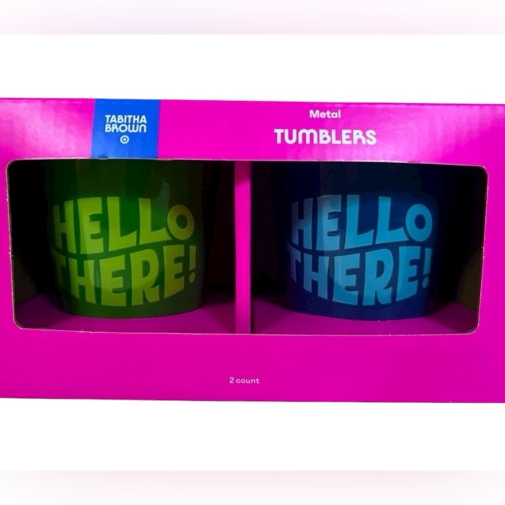 TABITHA BROWN TARGET ENAMELED METAL TUMBLER SET
